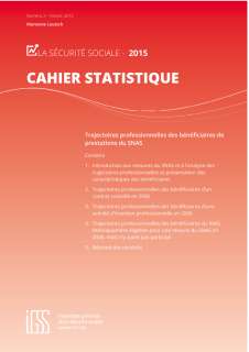 Cahier statistique n° 2 - Trajectoires professionnelles des bénéficiaires de prestations du SNAS