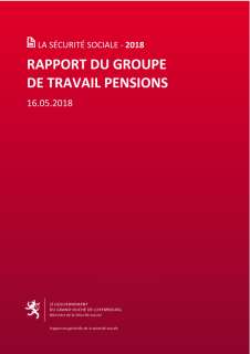 Rapport du groupe de travail pensions - 2018