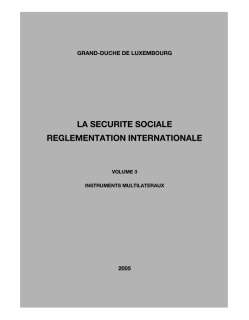 Réglementation internationale - Volume 3 - 2005
